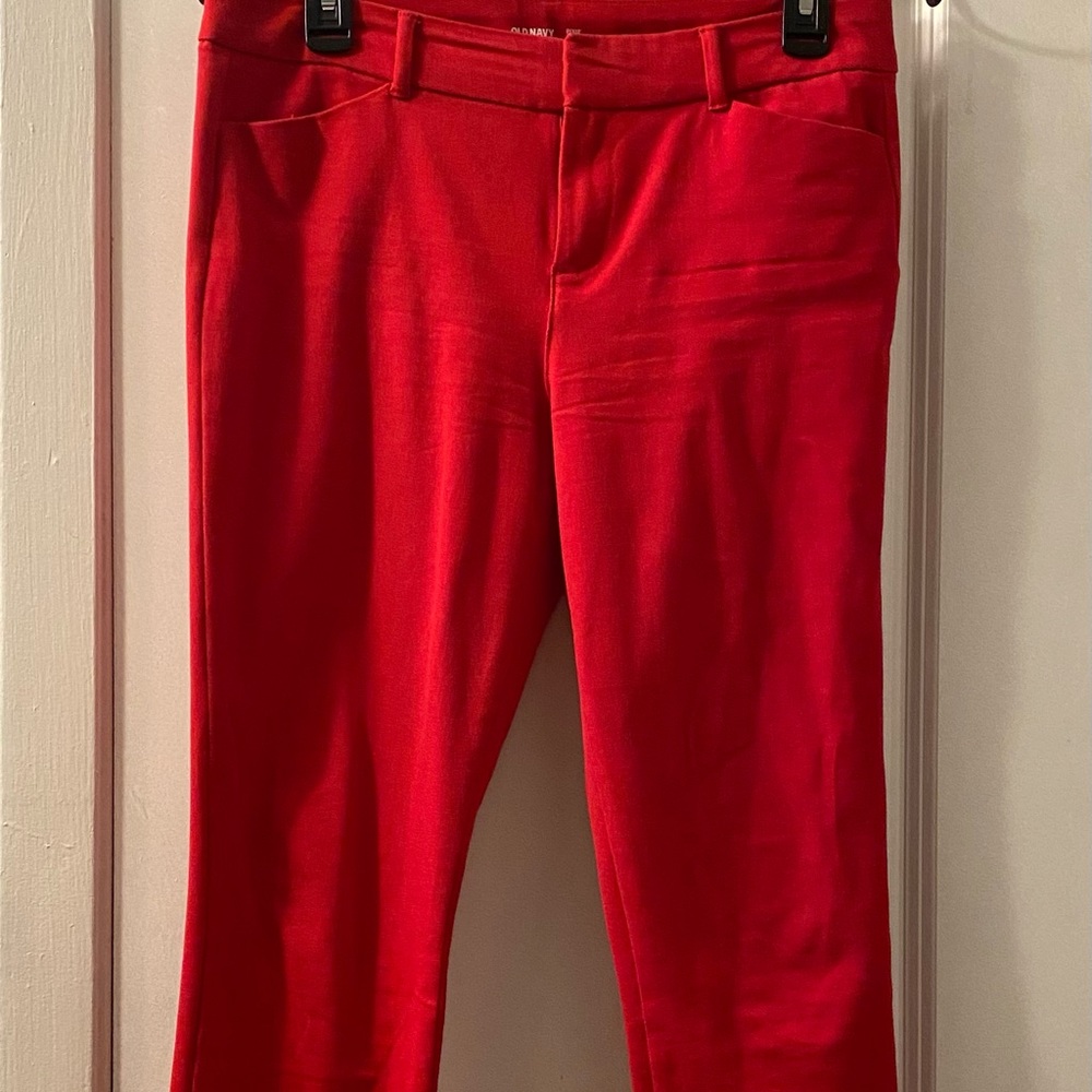 Red dress pants